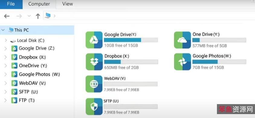 「阿里云盘变本地硬盘」让你的电脑瞬间多出1T存储空间!!!体验飞一样的速度!