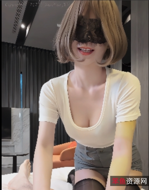 反差女神DemiFairyTW：黑丝吊带短片收藏62v64.8g