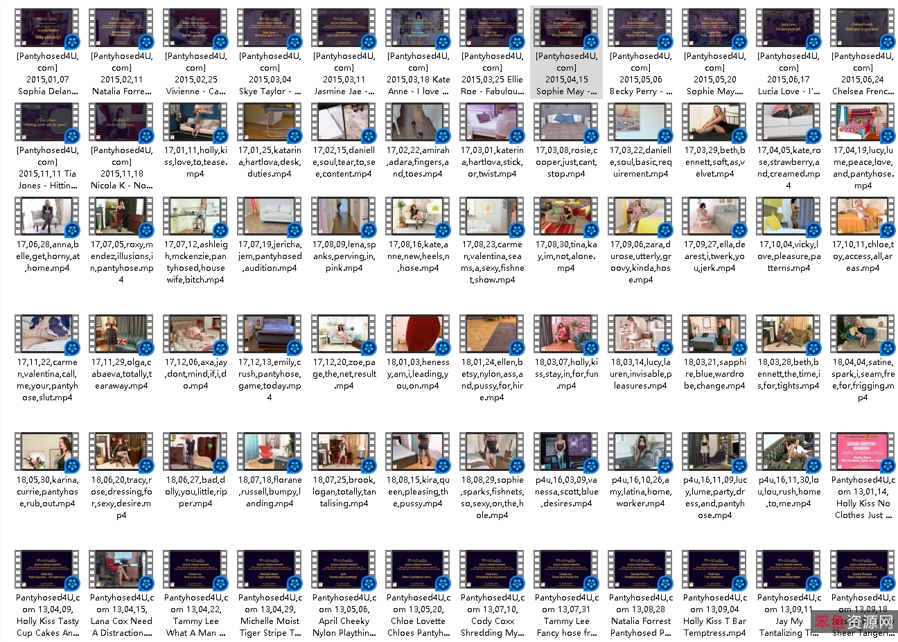 Pantyhosed4U欧美熟女性感丝袜合集133V63.5G百度云双层压缩zip水印9金币